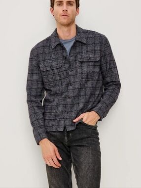 Rails Stellan Shirt Jacket Cedar Bay Plaid Brushed Cotton